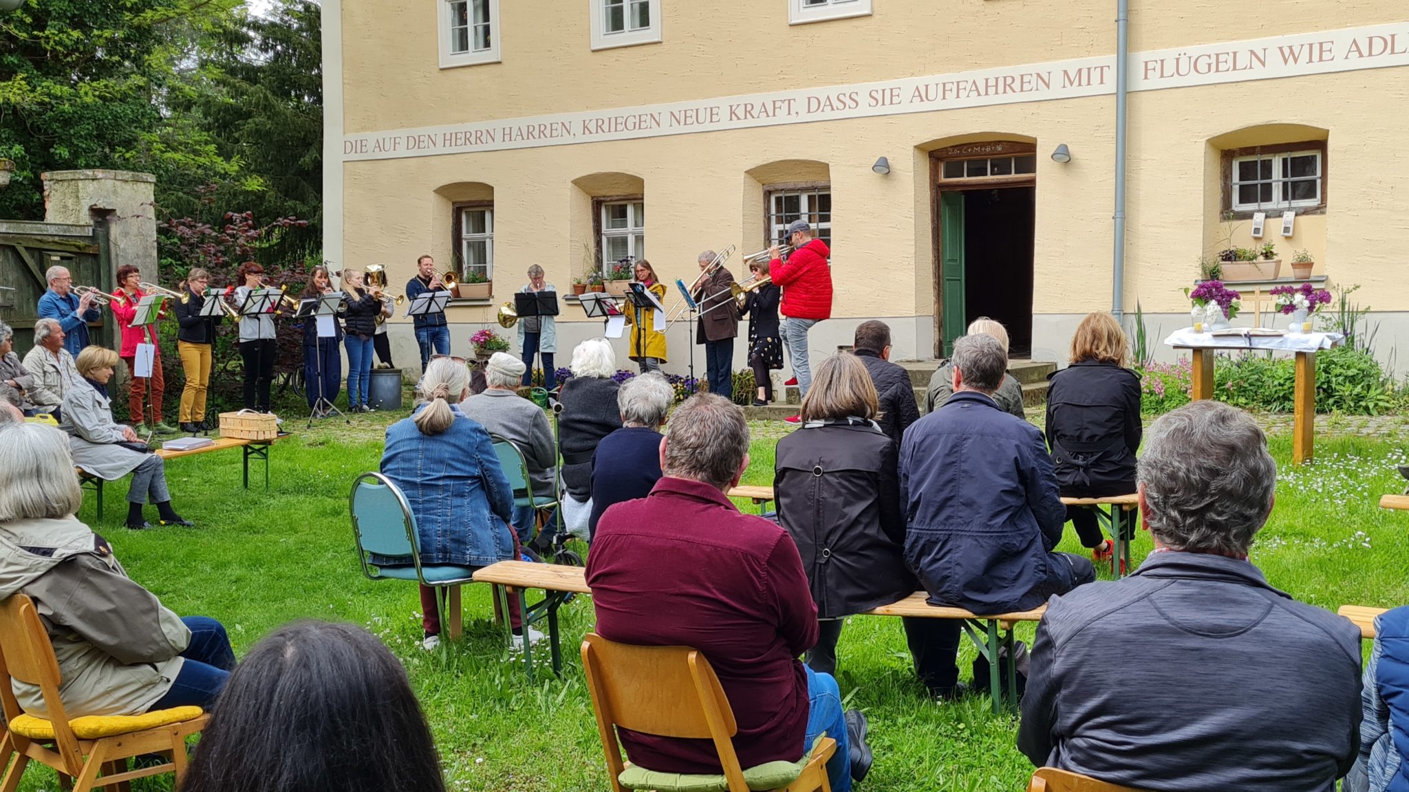 Bilder vom Freiluft-Gottesdienst am Pfingstmontag - Kirchgemeinde Plaußig-Hohenheida